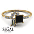 Princess Cut Mix Black Diamond Ring - Mya No. 7 image 2