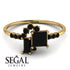 Princess Cut Mix Black Diamond Ring - Mya No. 37 image 2