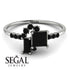 Princess Cut Mix Black Diamond Ring - Mya No. 39 image 2