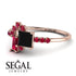 Princess Cut Mix Black Diamond Ring - Mya No. 53 image 3