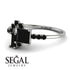 Princess Cut Mix Black Diamond Ring - Mya No. 39 image 3