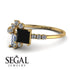 Princess Cut Mix Black Diamond Ring - Mya No. 7 image 3