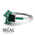 Princess Cut Mix Black Diamond Ring - Mya No. 24 image 3