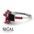 Princess Cut Mix Black Diamond Ring - Mya No. 54 image 3