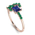 Princess Cut Mix Sapphire Ring - Mya No. 29 image 1