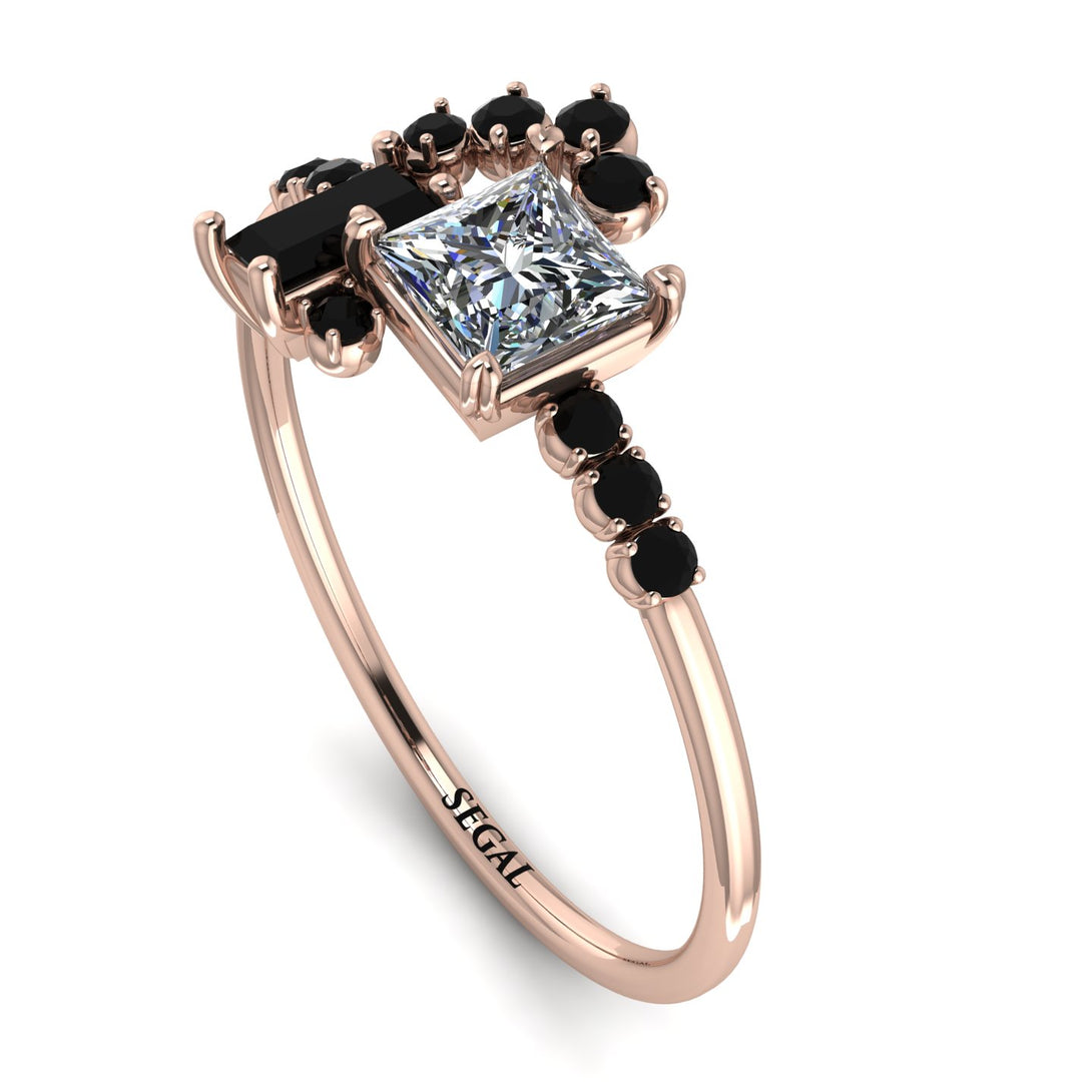 Princess Cut Mix Diamond Ring - Mya No. 32