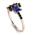 Princess Cut Mix Sapphire Ring - Mya No. 44 image 1