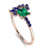 Princess Cut Mix Emerald Ring - Mya No. 65 image 1