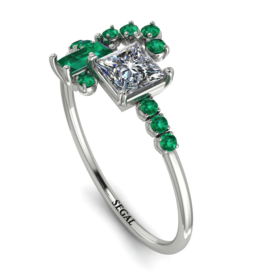 Princess Cut Mix Diamond Ring - Mya No. 18