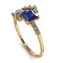 Princess Cut Mix Sapphire Ring - Mya No. 13 image 1