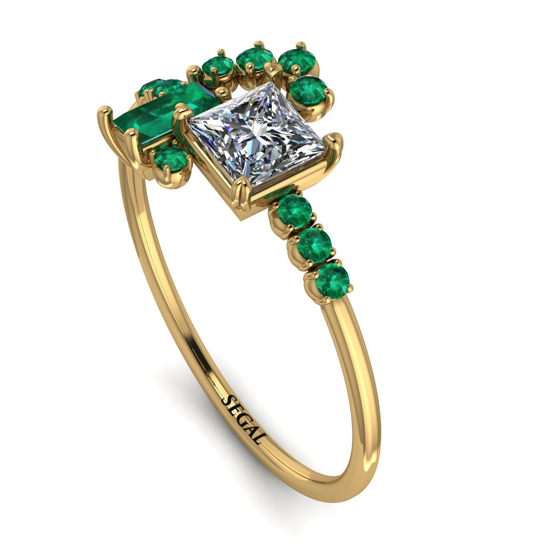 Princess Cut Mix Diamond Ring - Mya No. 16