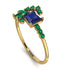 Princess Cut Mix Sapphire Ring - Mya No. 28 image 1