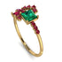 Princess Cut Mix Emerald Ring - Mya No. 49 image 1