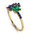 Princess Cut Mix Emerald Ring - Mya No. 64 image 1