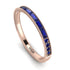 Emerald Cut Sapphire Milgrain Eternity Ring - Teagan No. 74 image 1
