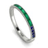 Emerald Cut Emerald Milgrain Eternity Ring - Teagan No. 66 image 1
