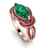 Milgrain Marquise Emerald Engagement Ring - Marley No. 50 image 1