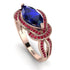 Milgrain Marquise Sapphire Engagement Ring - Marley No. 59 image 1