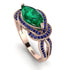 Milgrain Marquise Emerald Engagement Ring - Marley No. 65 image 1