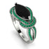 Milgrain Marquise Black Diamond Engagement Ring - Marley No. 24 image 1