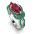Milgrain Marquise Ruby Engagement Ring - Marley No. 27 image 1