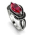 Milgrain Marquise Ruby Engagement Ring - Marley No. 42 image 1