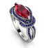 Milgrain Marquise Ruby Engagement Ring - Marley No. 72 image 1
