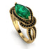 Milgrain Marquise Emerald Engagement Ring - Marley No. 34 image 1