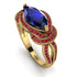 Milgrain Marquise Sapphire Engagement Ring - Marley No. 58 image 1