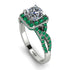 Cushion Cut Diamond Milgrain Engagement Ring - Adelyn No. 18 image 1