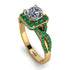 Cushion Cut Diamond Milgrain Engagement Ring - Adelyn No. 16 image 1