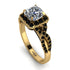 Cushion Cut Diamond Milgrain Engagement Ring - Adelyn No. 31 image 1