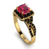 Cushion Cut Ruby Milgrain Engagement Ring - Adelyn No. 40 image 1