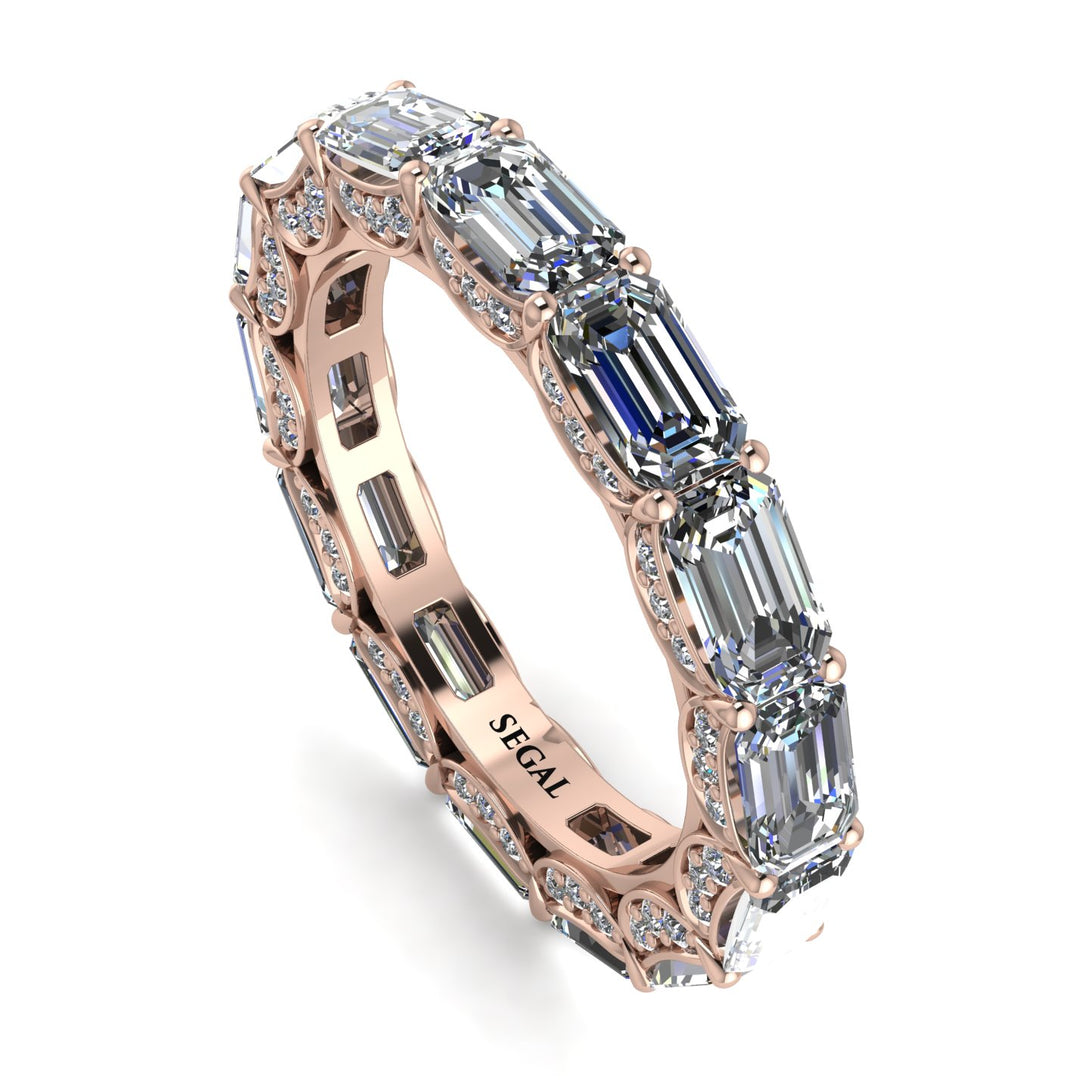 Eternity Emerald Hidden Diamonds Band - Ember No. 2