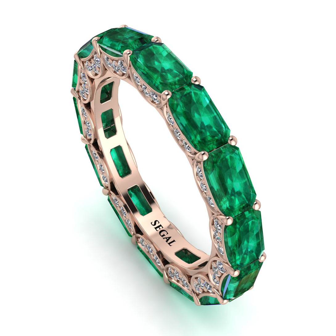 Eternity Emerald Hidden Emeralds Band - Ember No. 5