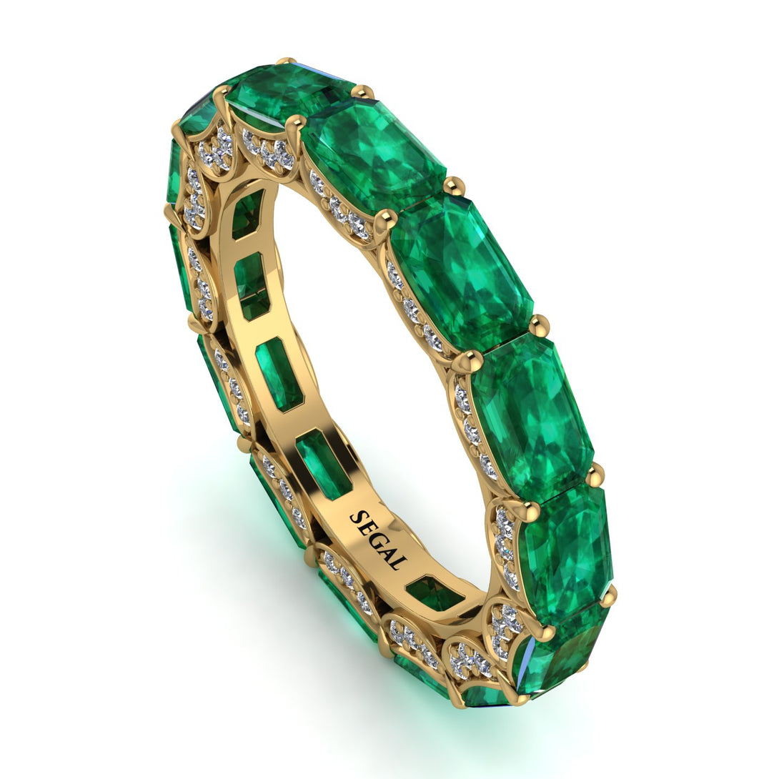 Eternity Emerald Hidden Emeralds Band - Ember No. 4