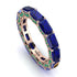 Eternity Emerald Hidden Sapphires Band - Ember No. 29 image 1
