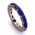 Eternity Emerald Hidden Sapphires Band - Ember No. 44 image 1