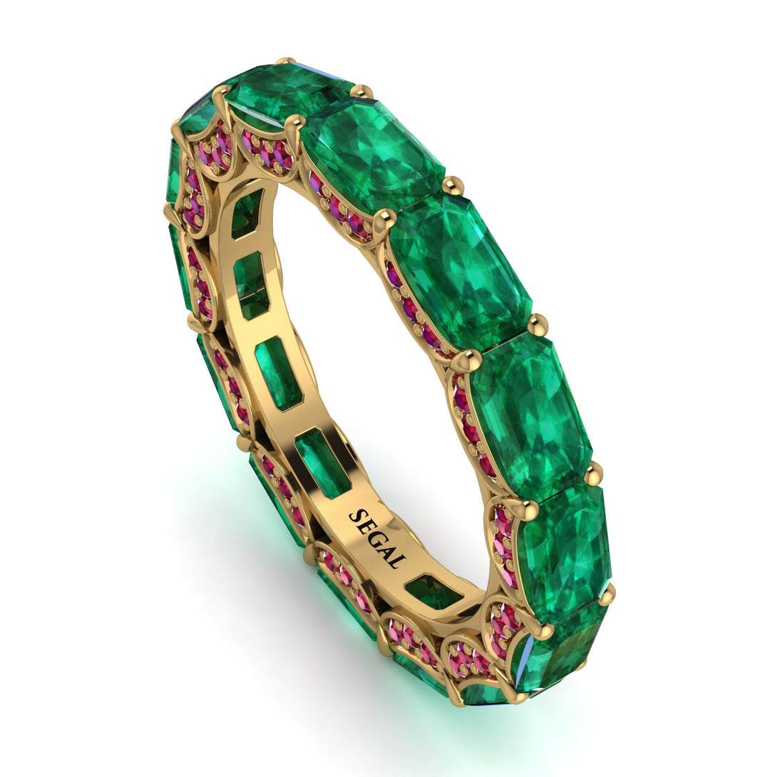 Eternity Emerald Hidden Emeralds Band - Ember No. 49