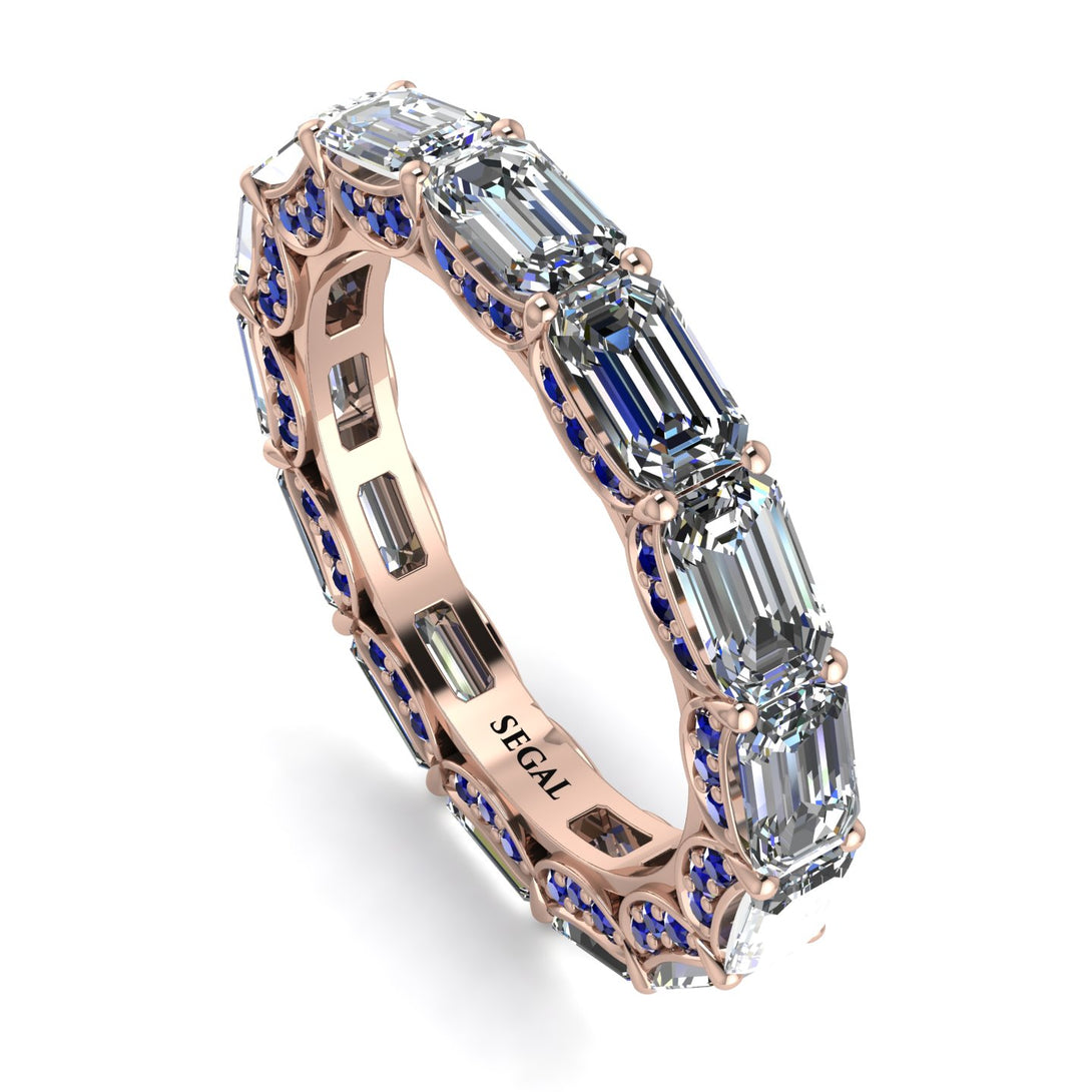 Eternity Emerald Hidden Diamonds Band - Ember No. 62