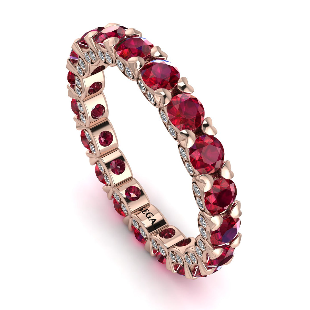 Glamorous Ruby Eternity Ring - Paige No. 11