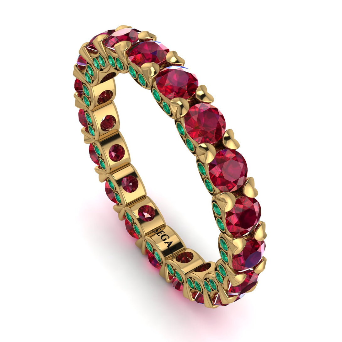 Glamorous Ruby Eternity Ring - Paige No. 25