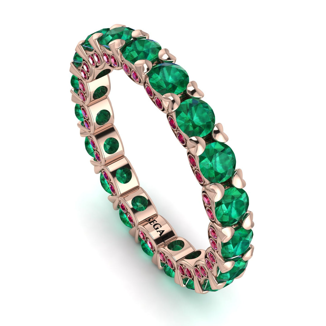 Glamorous Emerald Eternity Ring - Paige No. 50