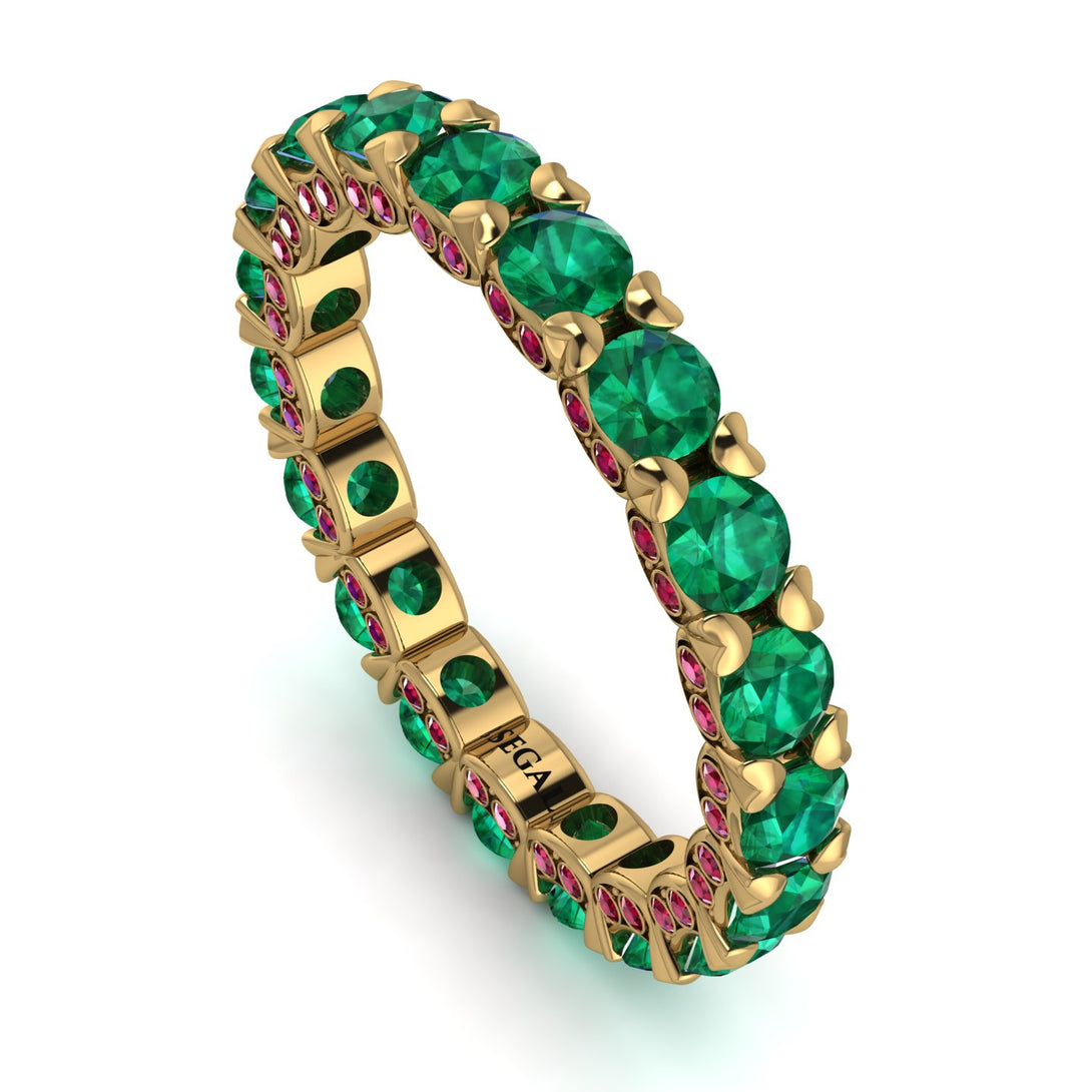 Glamorous Emerald Eternity Ring - Paige No. 49