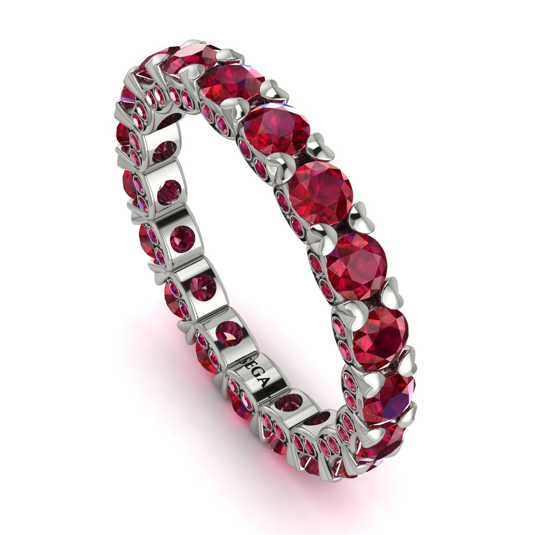 Glamorous Ruby Eternity Ring - Paige No. 57