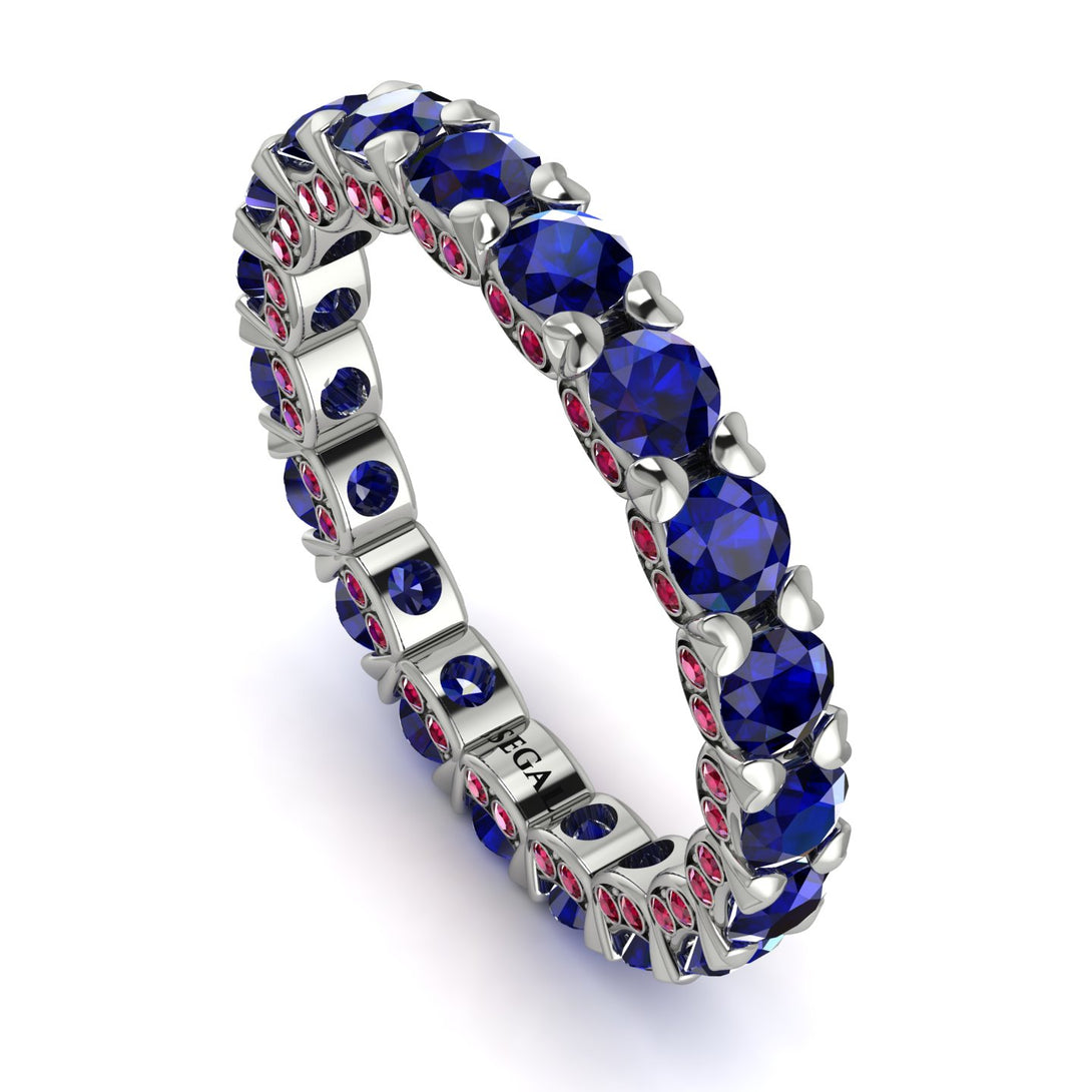 Glamorous Sapphire Eternity Ring - Paige No. 60