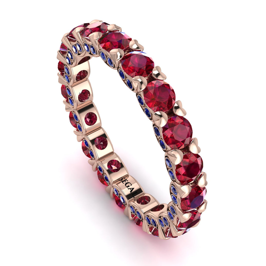 Glamorous Ruby Eternity Ring - Paige No. 71
