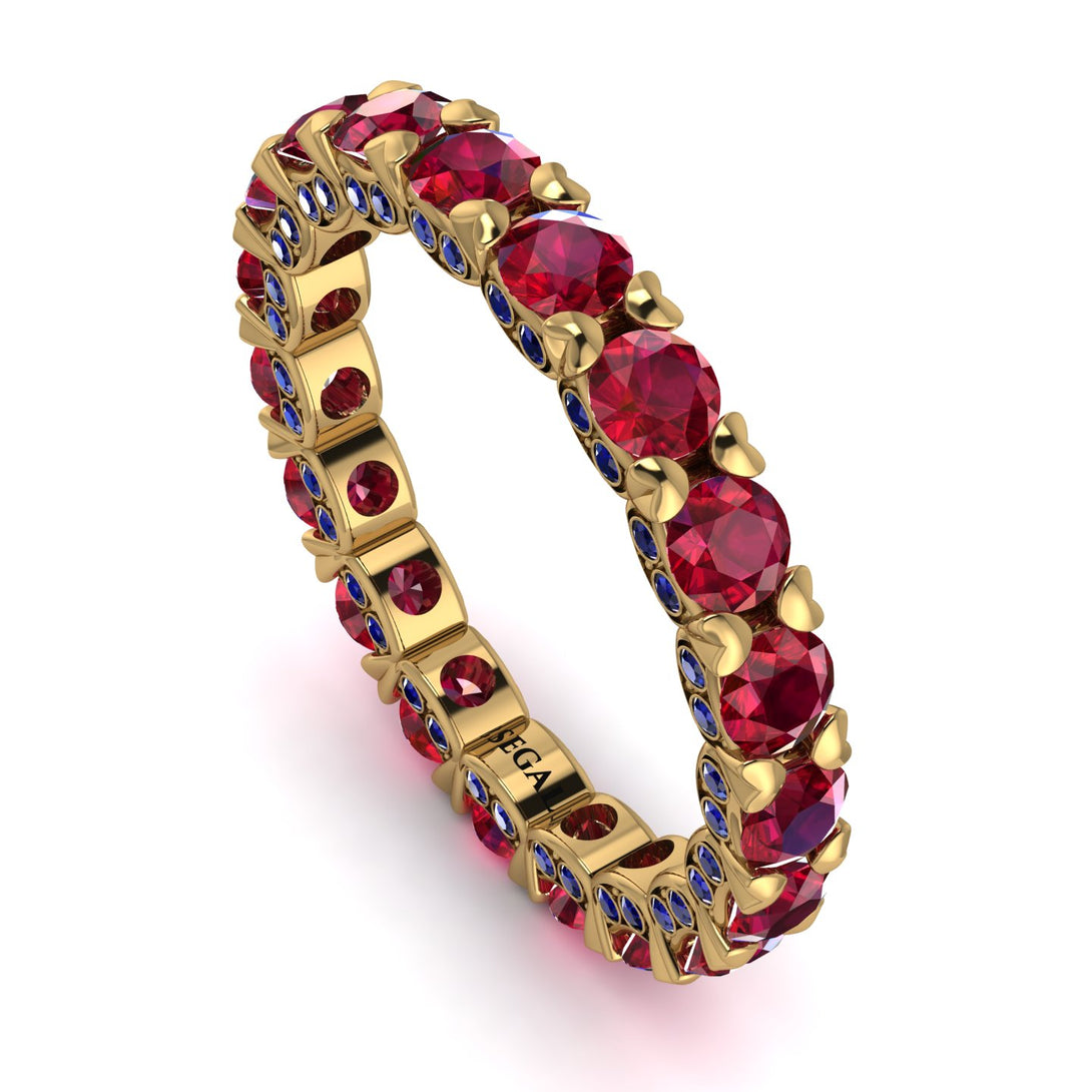 Glamorous Ruby Eternity Ring - Paige No. 70