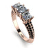 3 Stones Princess Diamond Ring - Rebecca No. 32 image 1