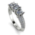 3 Stones Princess Diamond Ring - Rebecca No. 3 image 1